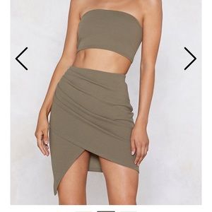 Olive Two Piece Dress